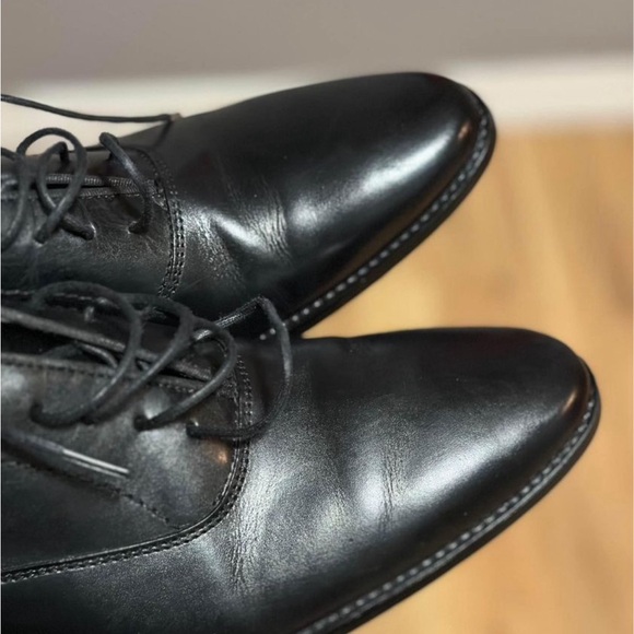 Zara Men’s Black leather Shoes - Picture 5 of 7